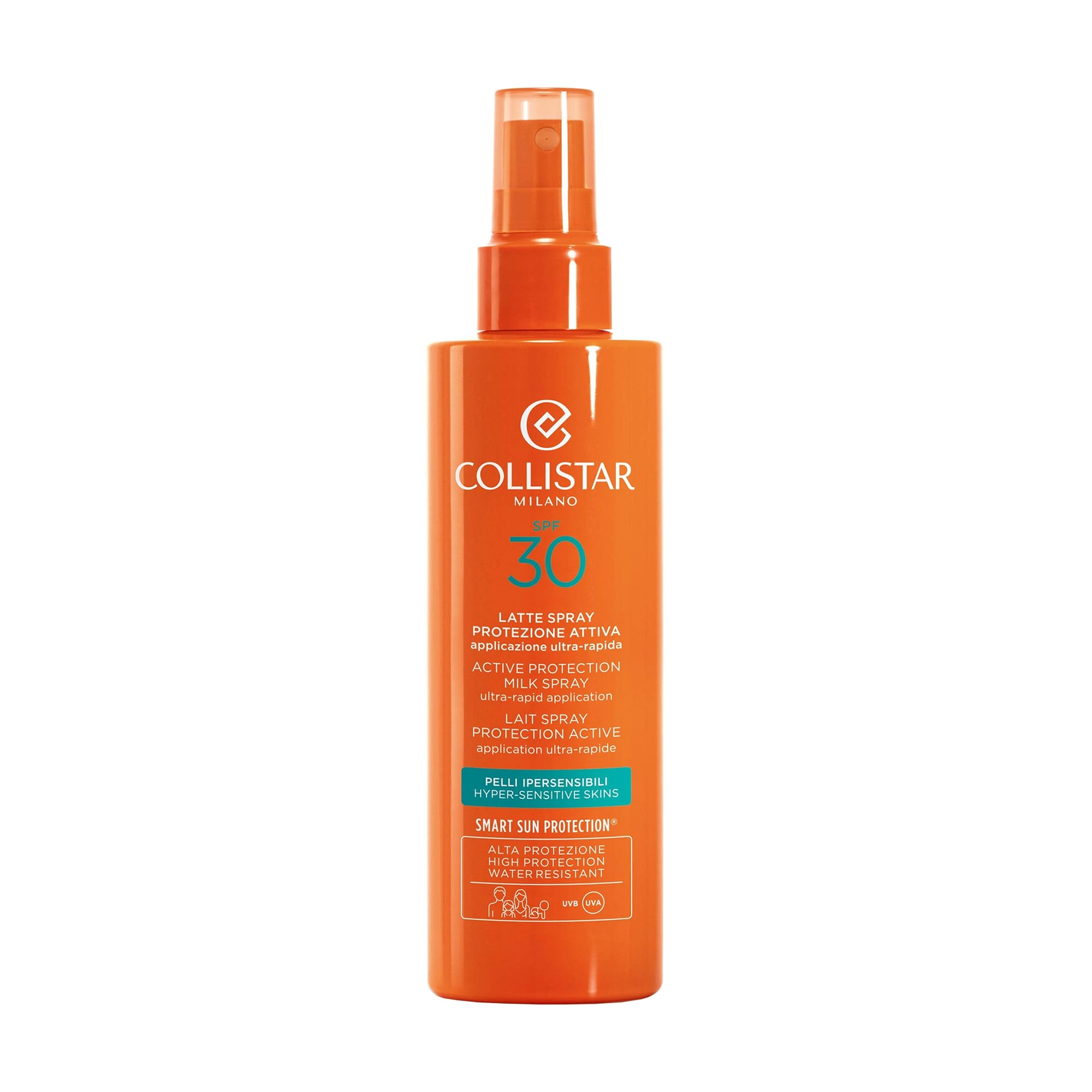 Сонцезахисний молочко-спрей для тіла Collistar Sun Care Active Protection Milk Spray Ultra-Rapid Application SPF 30, 200 мл